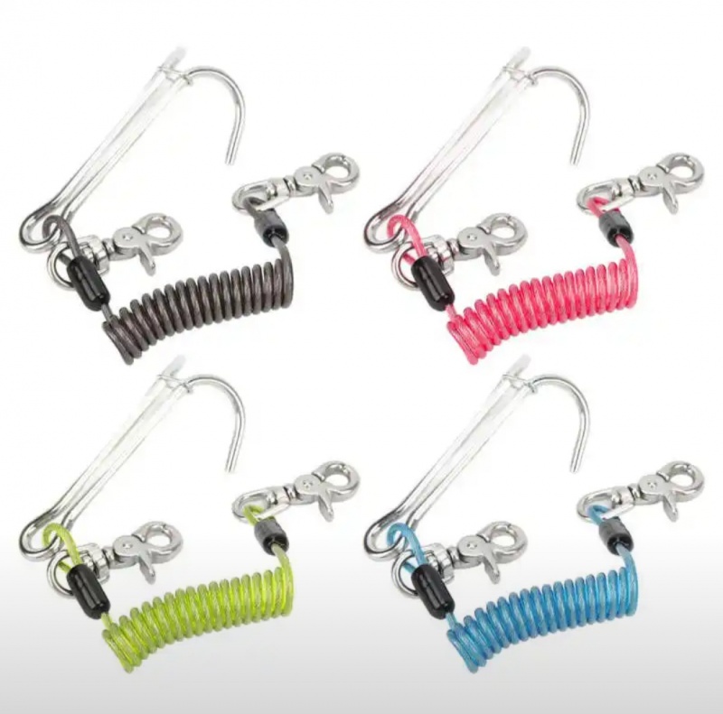 Крюк рифовый двойной на пружине