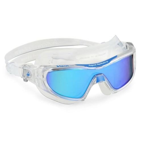 Vista Pro Aqua Sphere Очки для плавания,  голубые зеркальные линзы, Clear